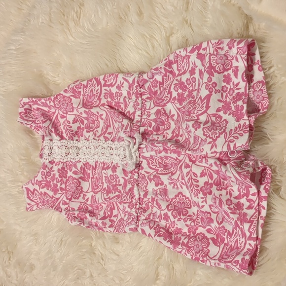 Carter's pink and white romper size 6 months - Picture 3 of 11